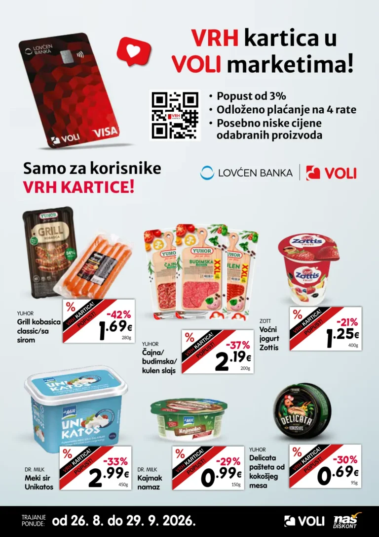 Vrh kartica katalog