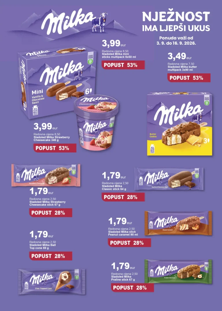 Dani brenda Milka katalog