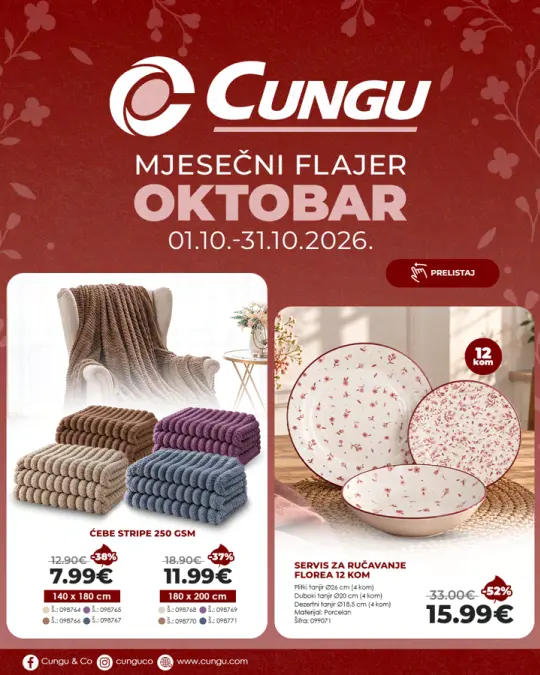 Cungu oktobar katalog