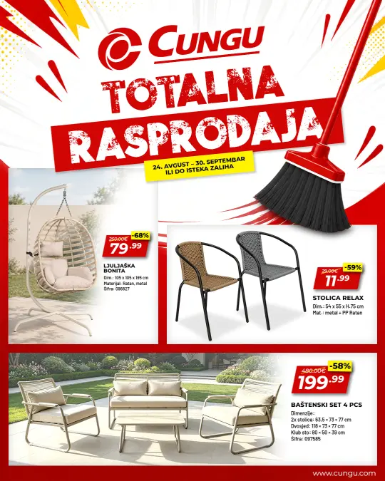 Cungu totalna rasprodaja katalog